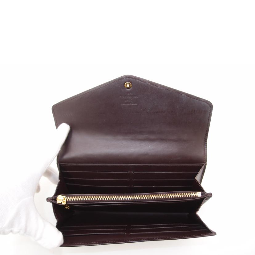 LOUIS VUITTON ルイヴィトン ビトン 二つ折り長財布 新型 紫 レディース/ポルトフォイユサラ/ヴェルニ/アマラント/M90152//TS1***/Aランク/69