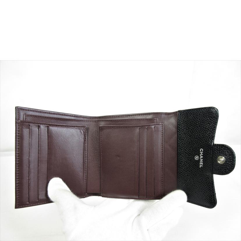 CHANEL シャネル/キャビアスキン財布//25724491/Bランク/70