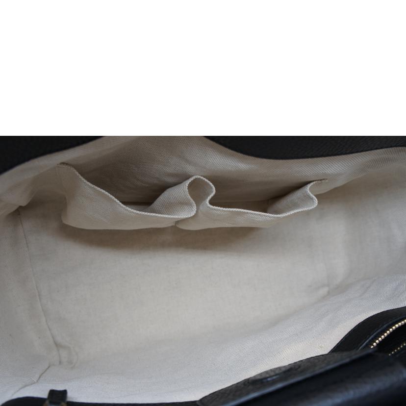 GUCCI グッチ/レザースイングトートブラック/354408//493075/Aランク/92