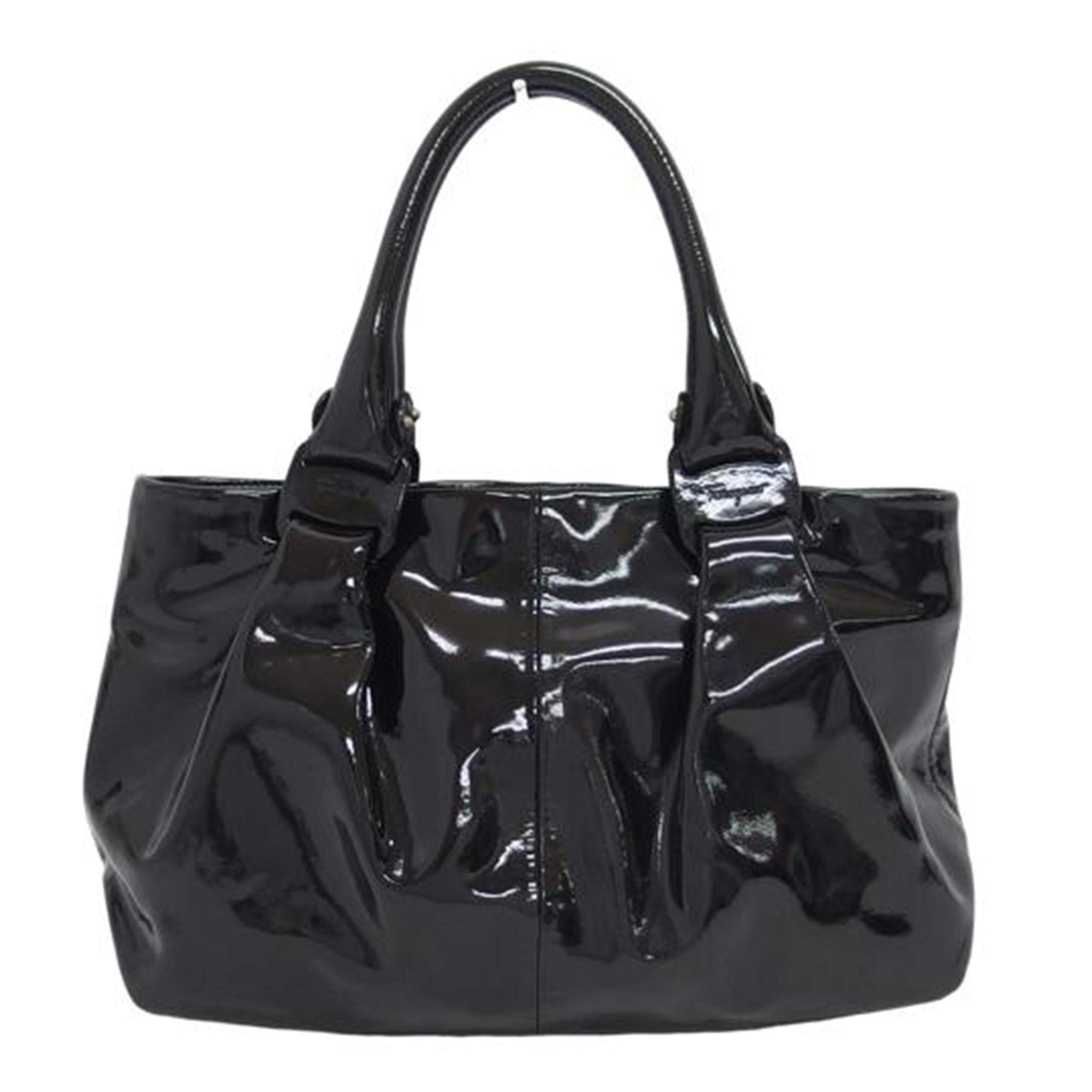 Ferragamo フェラガモ/エナメルレザーハンドバッグ/ブラック/B151//AU-21/ABランク/04