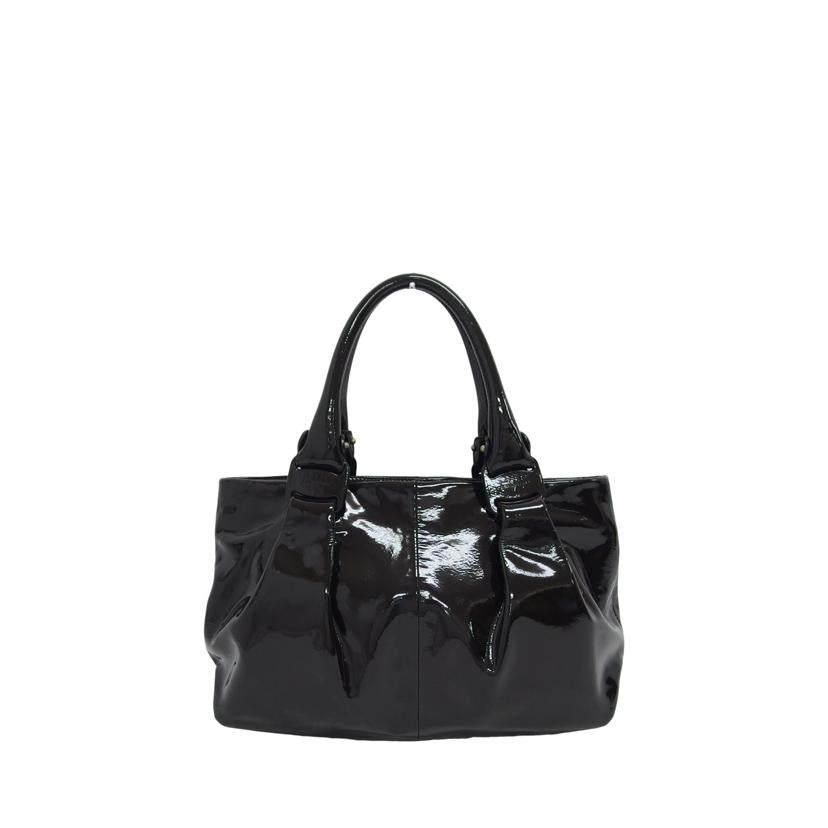 Ferragamo フェラガモ/エナメルレザーハンドバッグ/ブラック/B151//AU-21/ABランク/04