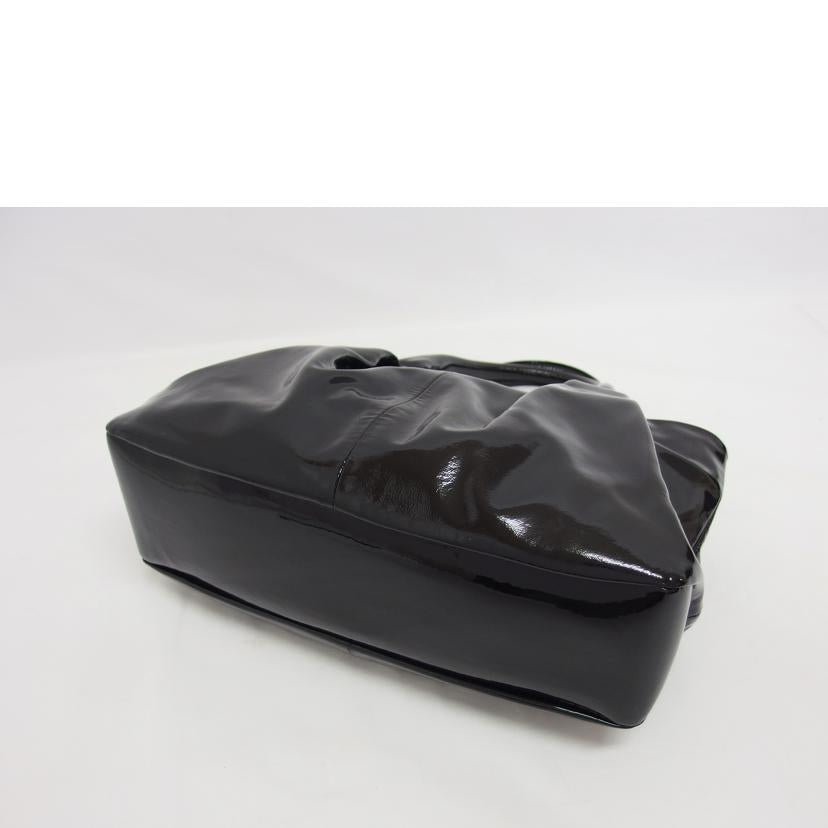 Ferragamo フェラガモ/エナメルレザーハンドバッグ/ブラック/B151//AU-21/ABランク/04