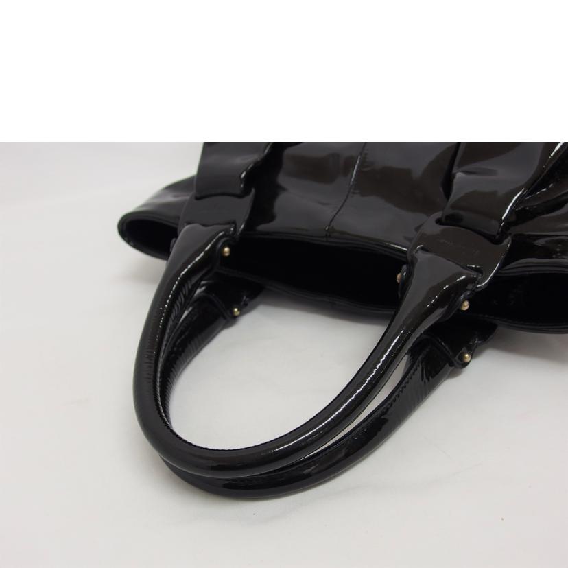 Ferragamo フェラガモ/エナメルレザーハンドバッグ/ブラック/B151//AU-21/ABランク/04