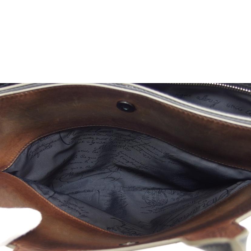 BERLUTI ベルルッティ/レザー2WAYブリーフケース/ブラック//00179/Aランク/04