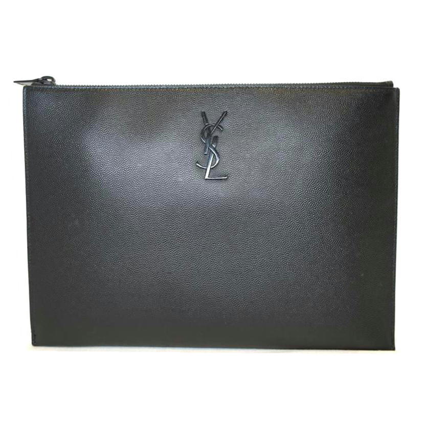 SAINT LAURENT サンローラン/YSLロゴレザークラッチバッグ/GBL453249//ABランク/92