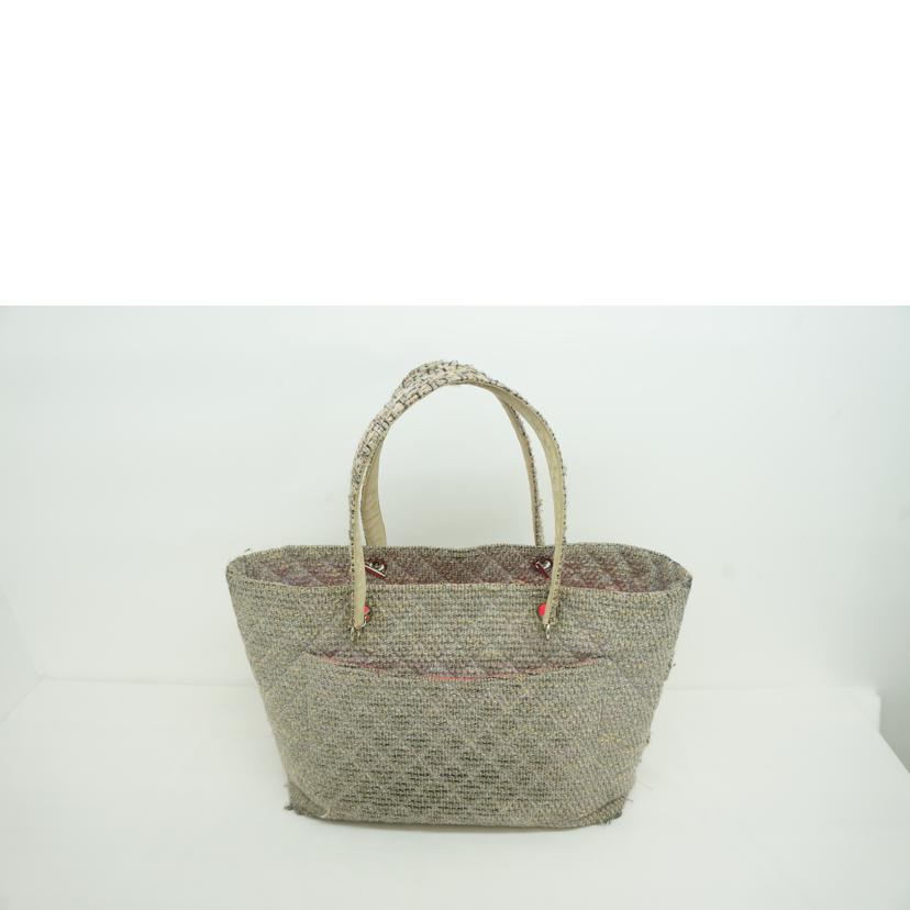 CHANEL シャネル/カンボンラインラージトート/ツィード/A25170//9473476/Cランク/09