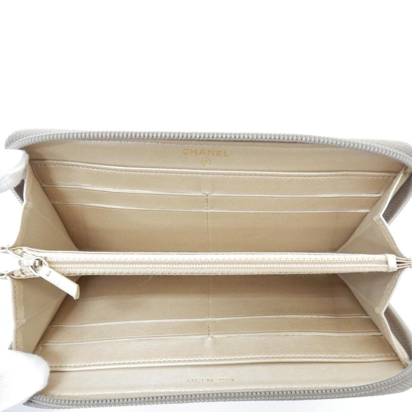 CHANEL シャネル/カメリアラウンドファスナー長財布 //15877341/Bランク/88