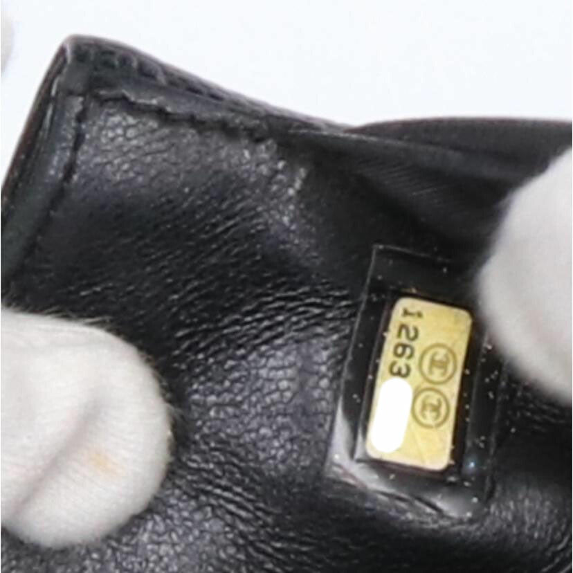 CHANEL シャネル/キャビアスキンココマークWホック財布//12630624/Bランク/75