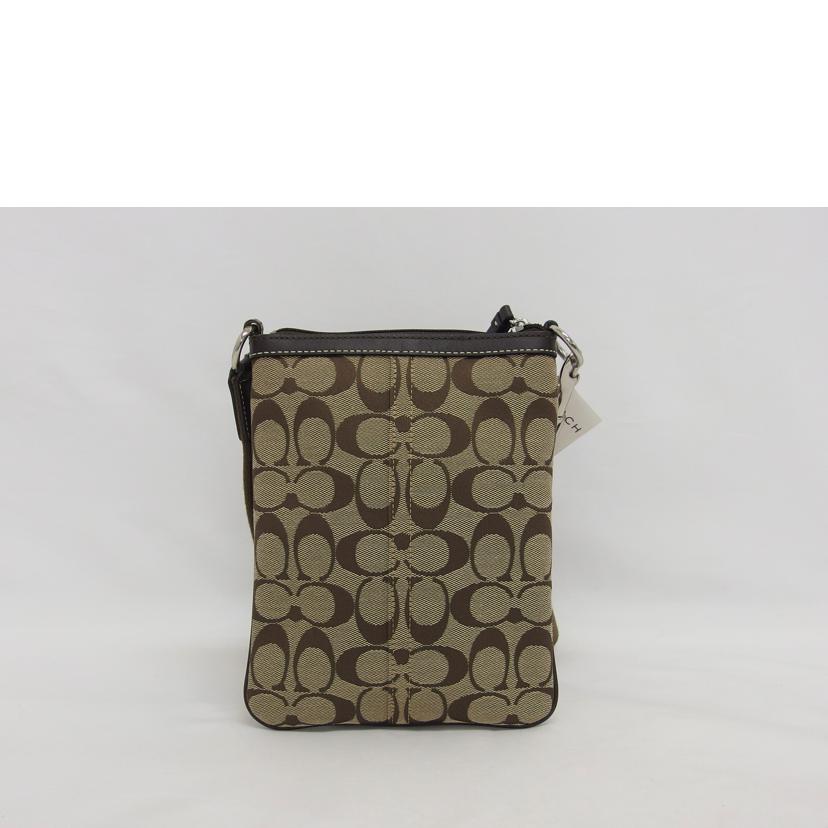 COACH コーチ ブラウン ベージュ/シグネチャーストライプ/ショルダーバッグ/F06016//B07**/ABランク/04