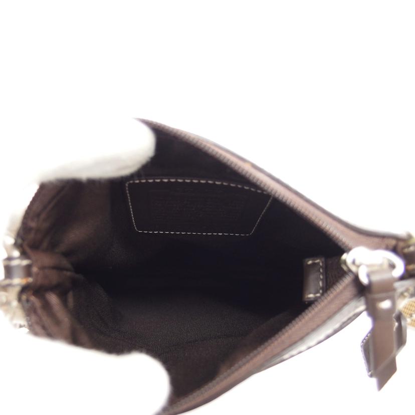 COACH コーチ ブラウン ベージュ/シグネチャーストライプ/ショルダーバッグ/F06016//B07**/ABランク/04