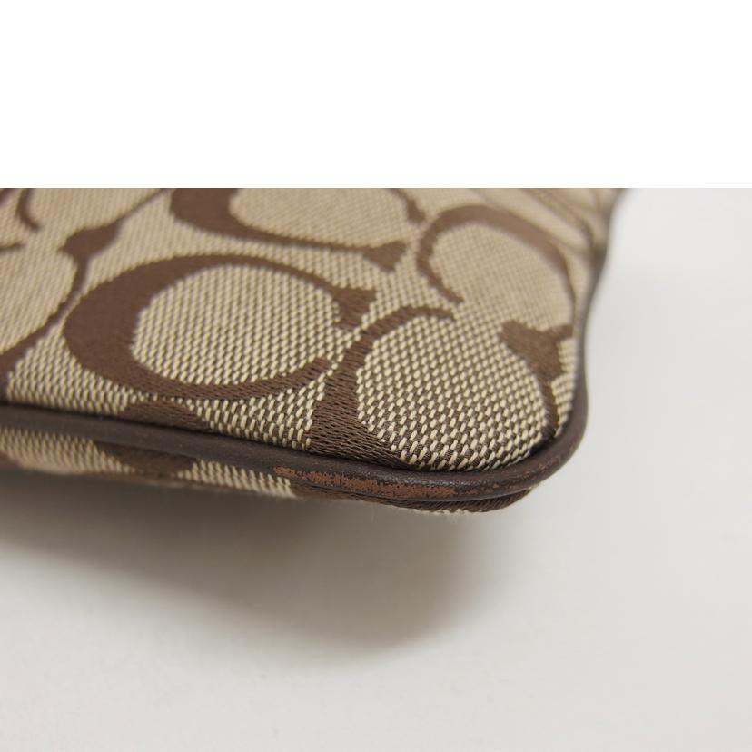 COACH コーチ ブラウン ベージュ/シグネチャーストライプ/ショルダーバッグ/F06016//B07**/ABランク/04