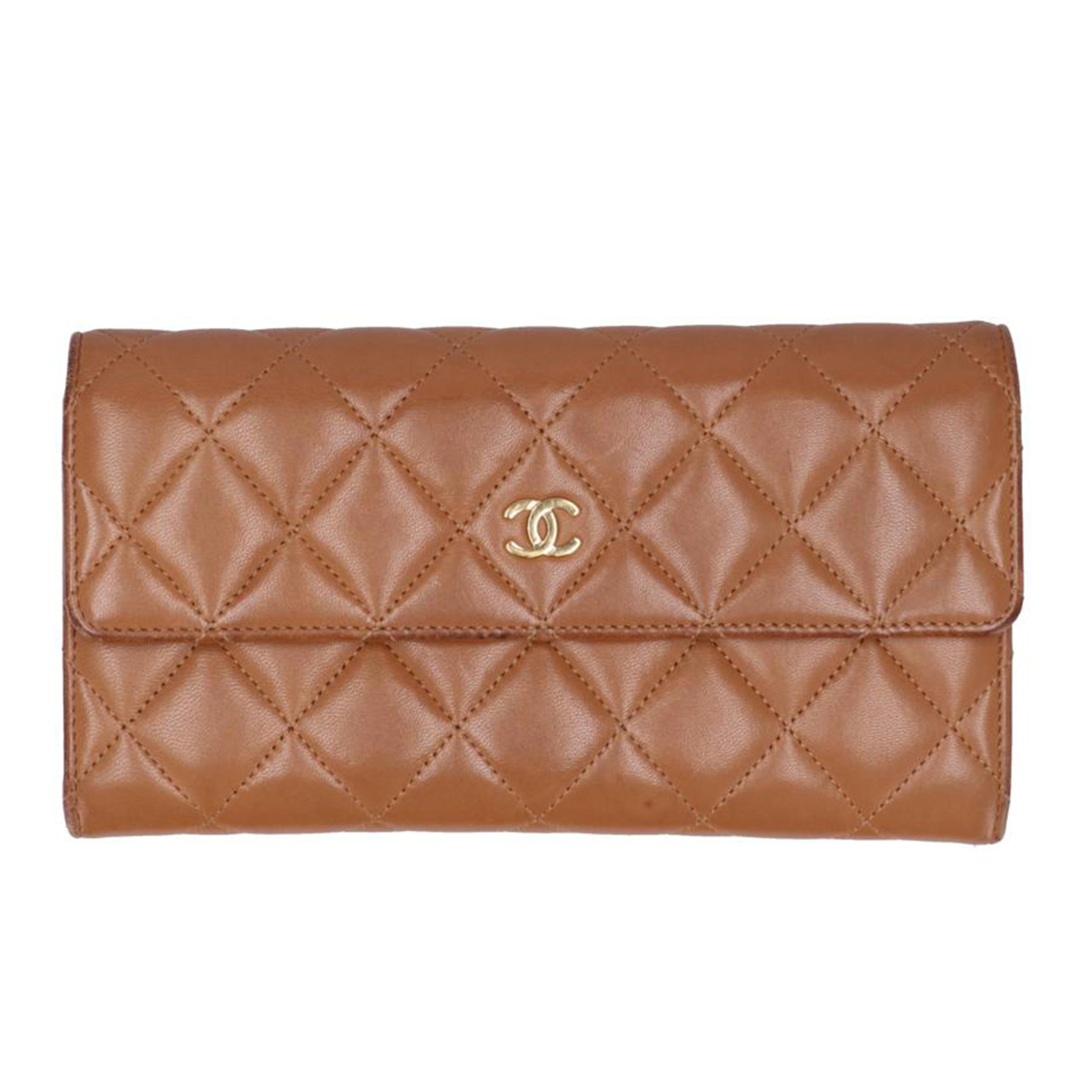 CHANEL シャネル/マトラッセココマーク二つ折り長財布//21286920/Bランク/75