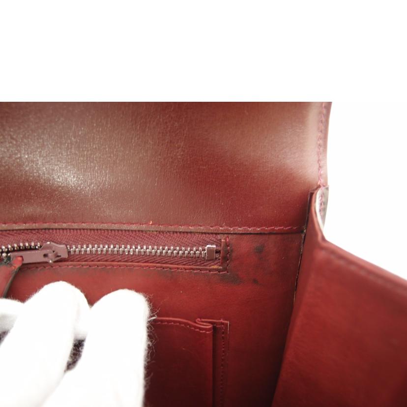 GUCCI グッチ ワニ革 ヴィンテージ 手提ゲ 肩掛ケ ワインレッド ゴールド金具 レディース/オールドグッチ・クロコレザーワンショルダー/ボルドー//Aランク/69