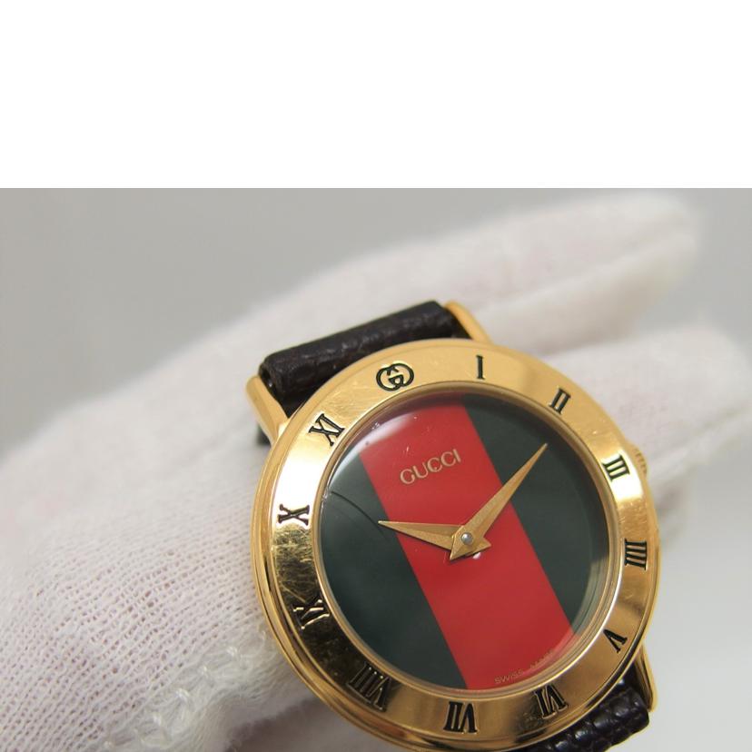 GUCCI グッチ/ローマンベゼル/シェリーライン文字盤/アナログウォッチ/クォーツ/3000.2.L//0426963/Bランク/04