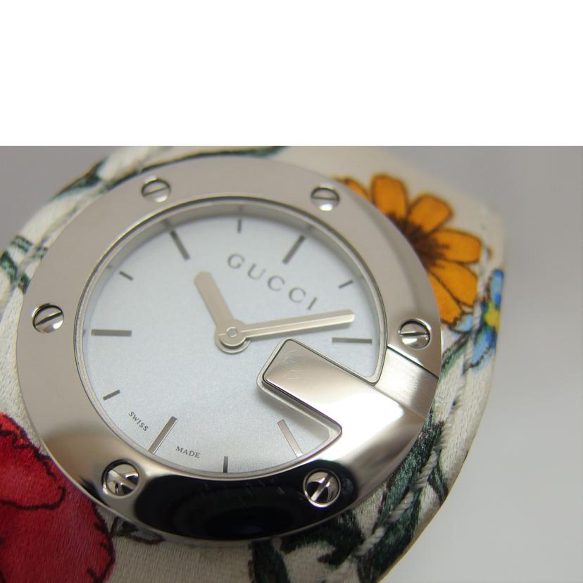 GUCCI グッチ/バンデュー/Gフレーム フラワーベルト/アナログウォッチ/クォーツ/104//10302638/ABランク/04