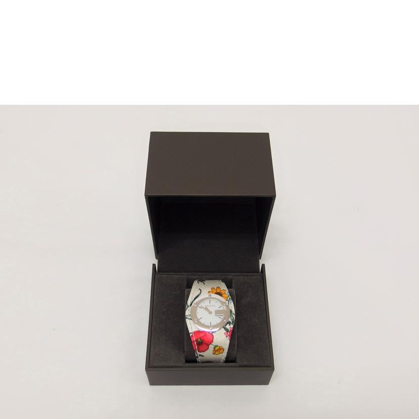 GUCCI グッチ/バンデュー/Gフレーム フラワーベルト/アナログウォッチ/クォーツ/104//10302638/ABランク/04