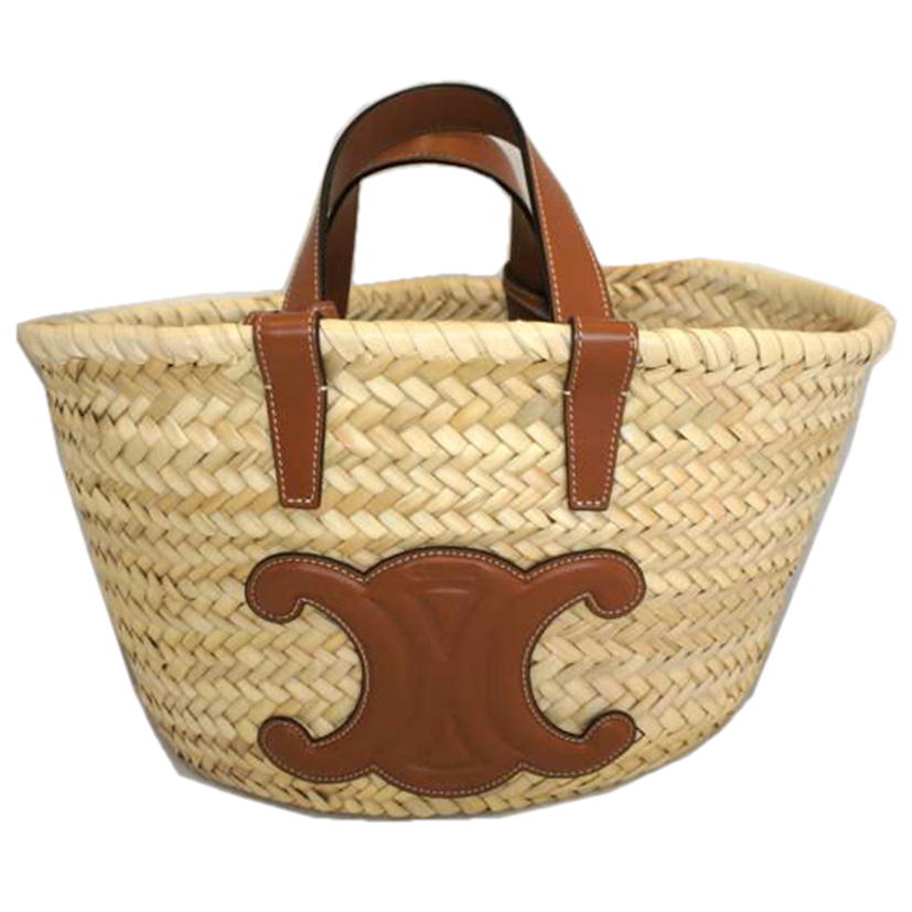 CELINE セリーヌ/ティーントリオンフクラシックパニエストローバッグ//ABランク/92