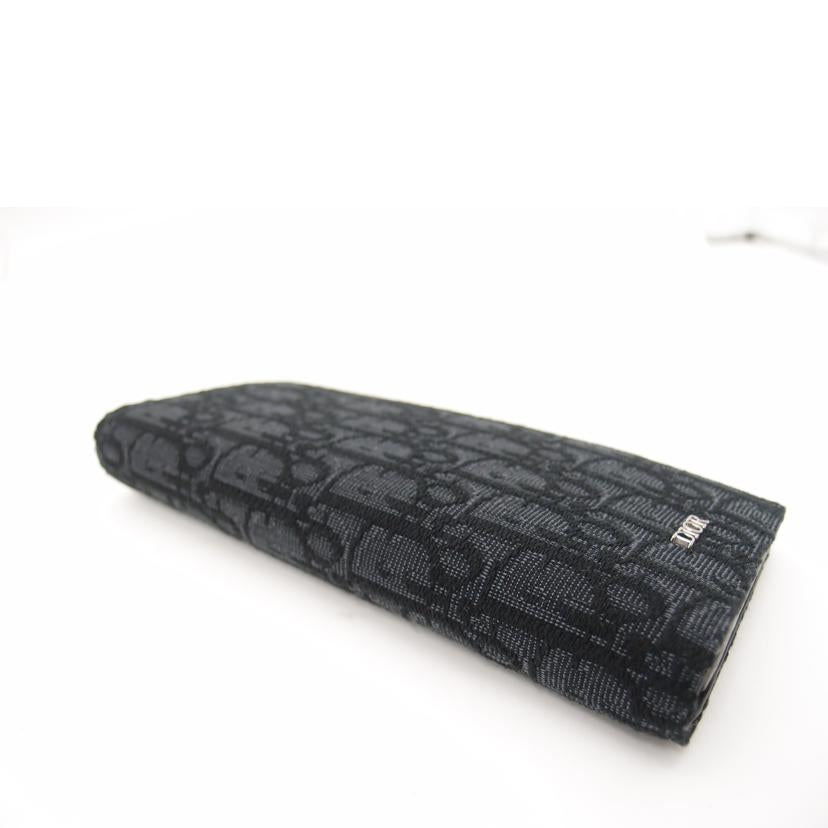 Christian Dior クリスチャンディオール 二つ折り長財布 黒 メンズ/オブリーグバーティアカル長財布/ブラック//BO0***/SAランク/69