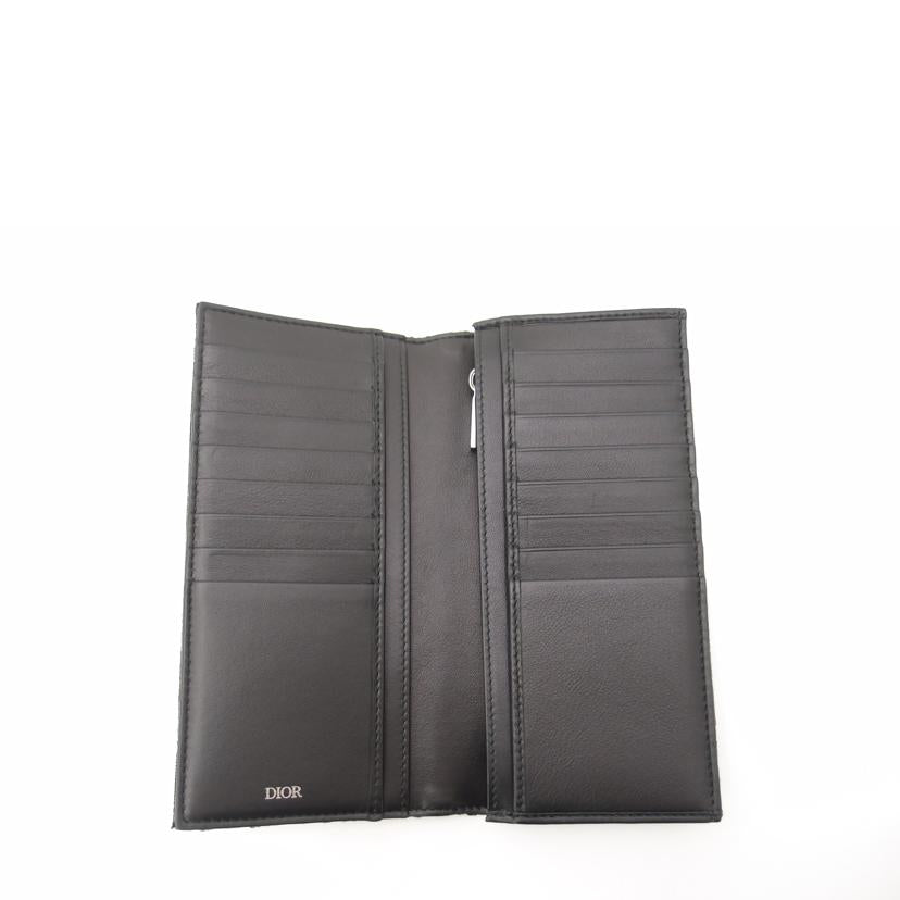 Christian Dior クリスチャンディオール 二つ折り長財布 黒 メンズ/オブリーグバーティアカル長財布/ブラック//BO0***/SAランク/69
