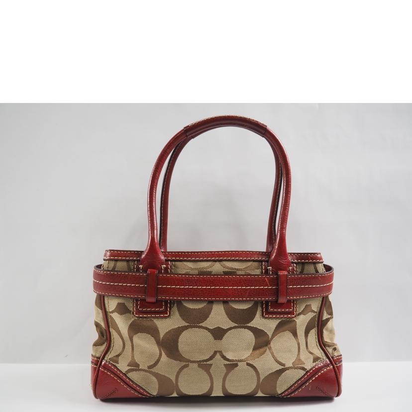 COACH コーチ/ハンプトンズシグネチャーサッチェル ハンドバッグ/10544//J06**/Bランク/79