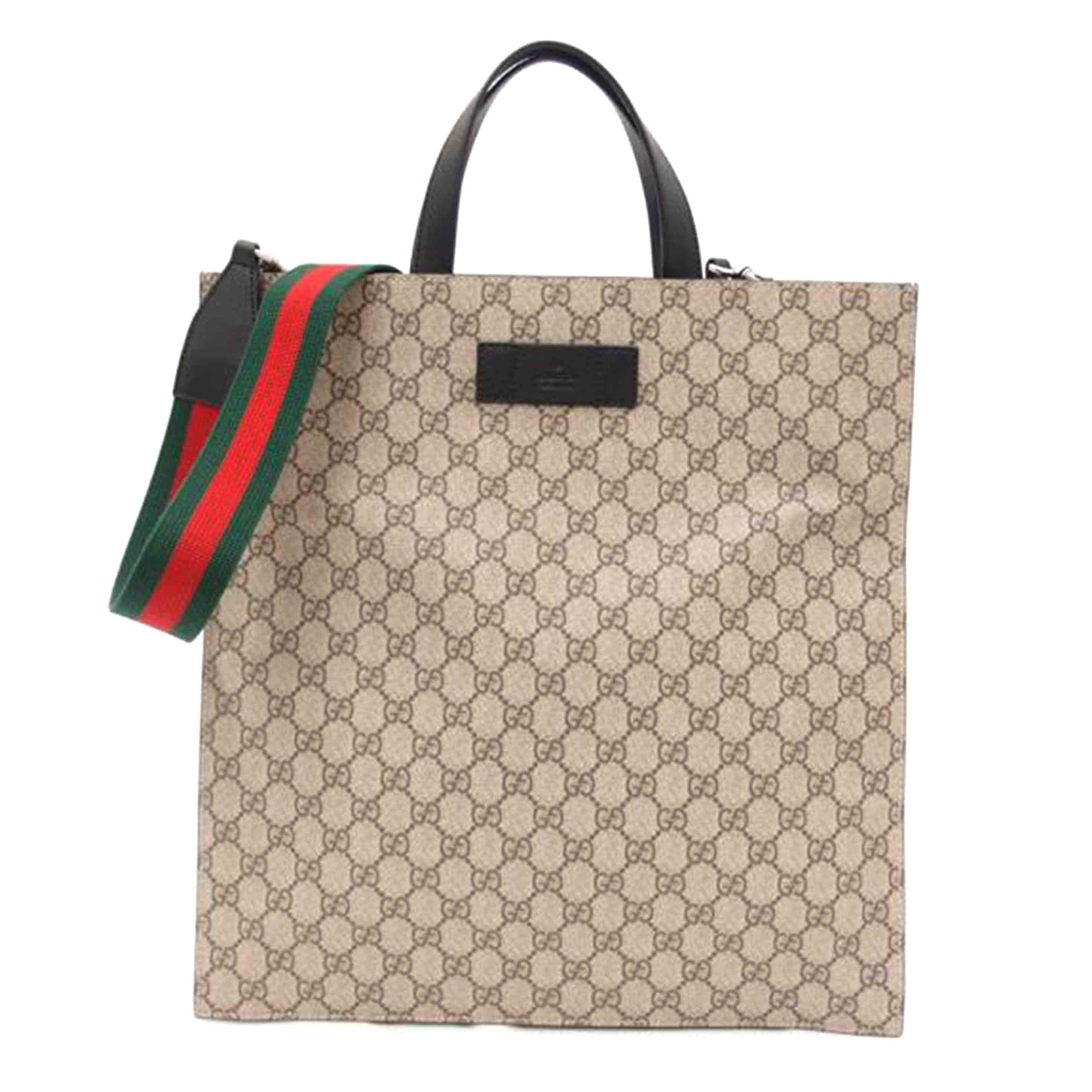 GUCCI グッチ ハンドバック ショルダーバッグ 黒 シェリー A4対応 通勤 通学 斜め掛け 肩掛け レディース メンズ/GGスプリーム2wayトート/ブラック/456217//493***/SAランク/69