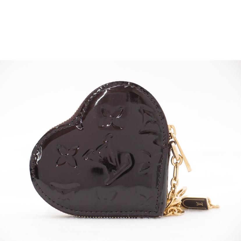 LOUIS VUITTON ルイヴィトン ビトン コインケース 小銭入れ ハート チャーム付 レディース /ポルトモネ クール/ヴェルニ/アマラント/M93561//TH0***/SAランク/69