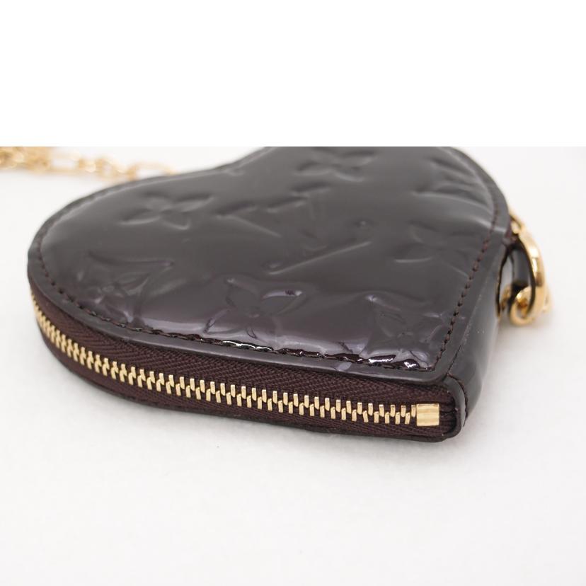 LOUIS VUITTON ルイヴィトン ビトン コインケース 小銭入れ ハート チャーム付 レディース /ポルトモネ クール/ヴェルニ/アマラント/M93561//TH0***/SAランク/69