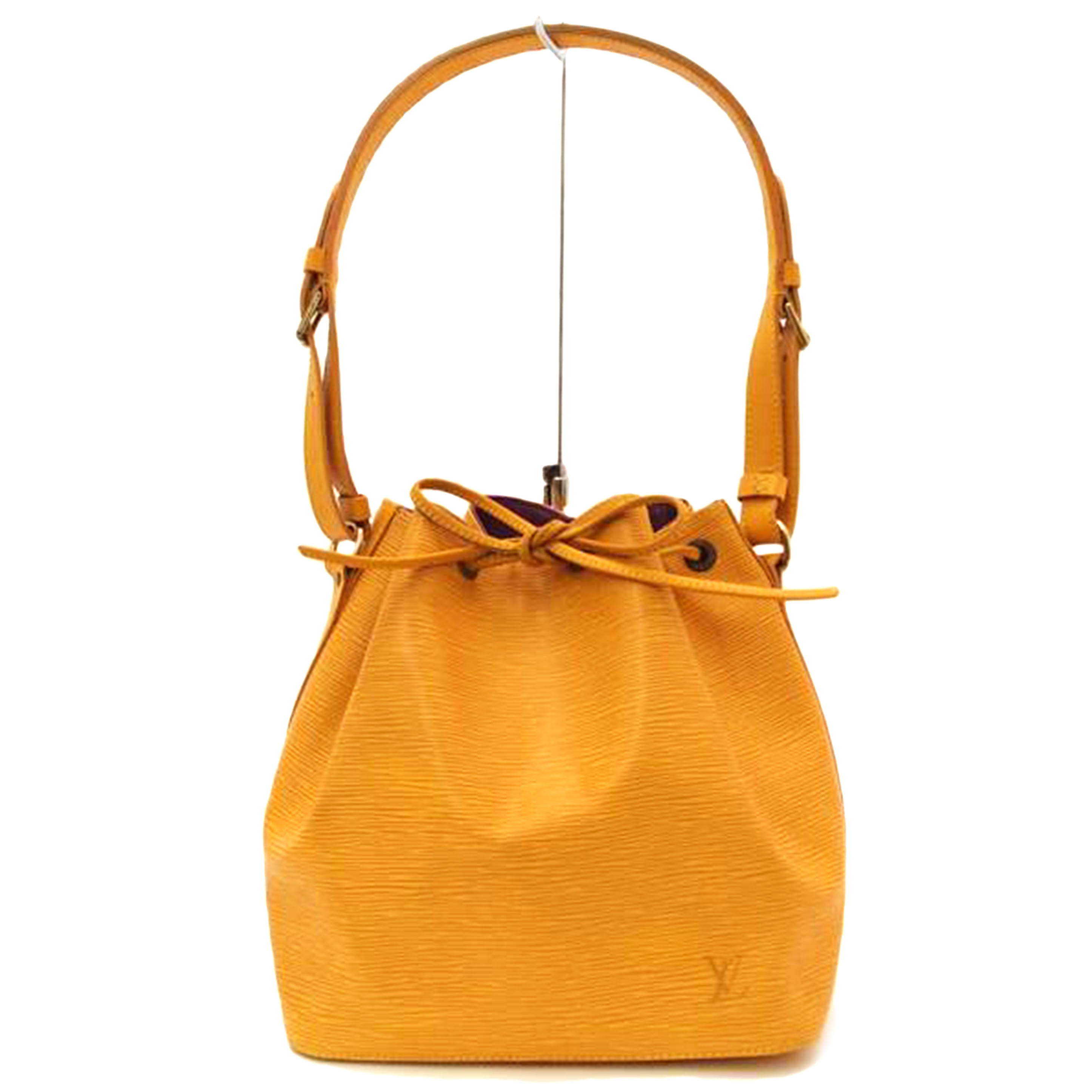 LV ルイ・ヴィトン ショルダーバッグ 肩掛け 巾着 黄色/プチ・ノエ/エピ/タッシリイエロー/M44109//AR0050/ABランク/69