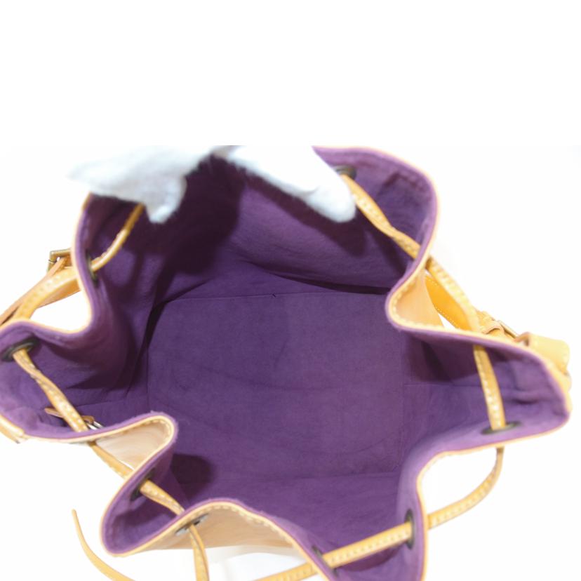 LV ルイ・ヴィトン ショルダーバッグ 肩掛け 巾着 黄色/プチ・ノエ/エピ/タッシリイエロー/M44109//AR0050/ABランク/69