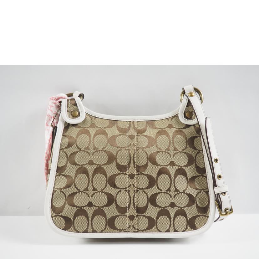 COACH コーチ/ショルダーバッグ シグネチャー ブラウン×ホワイト/F10567//M08**/Bランク/79