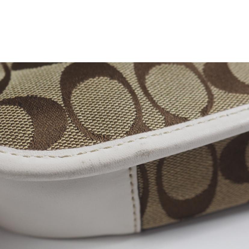 COACH コーチ/ショルダーバッグ シグネチャー ブラウン×ホワイト/F10567//M08**/Bランク/79