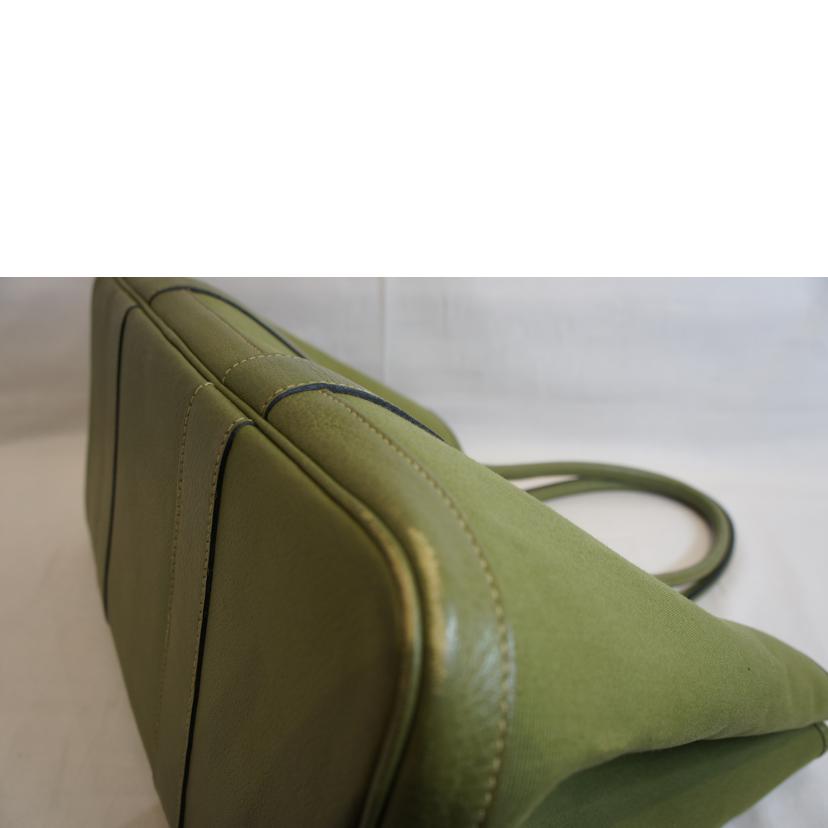 HERMES エルメス/ガーデンパーティーPM/トワルオフィシエ/アニスグリーン//J □J刻印/Bランク/92