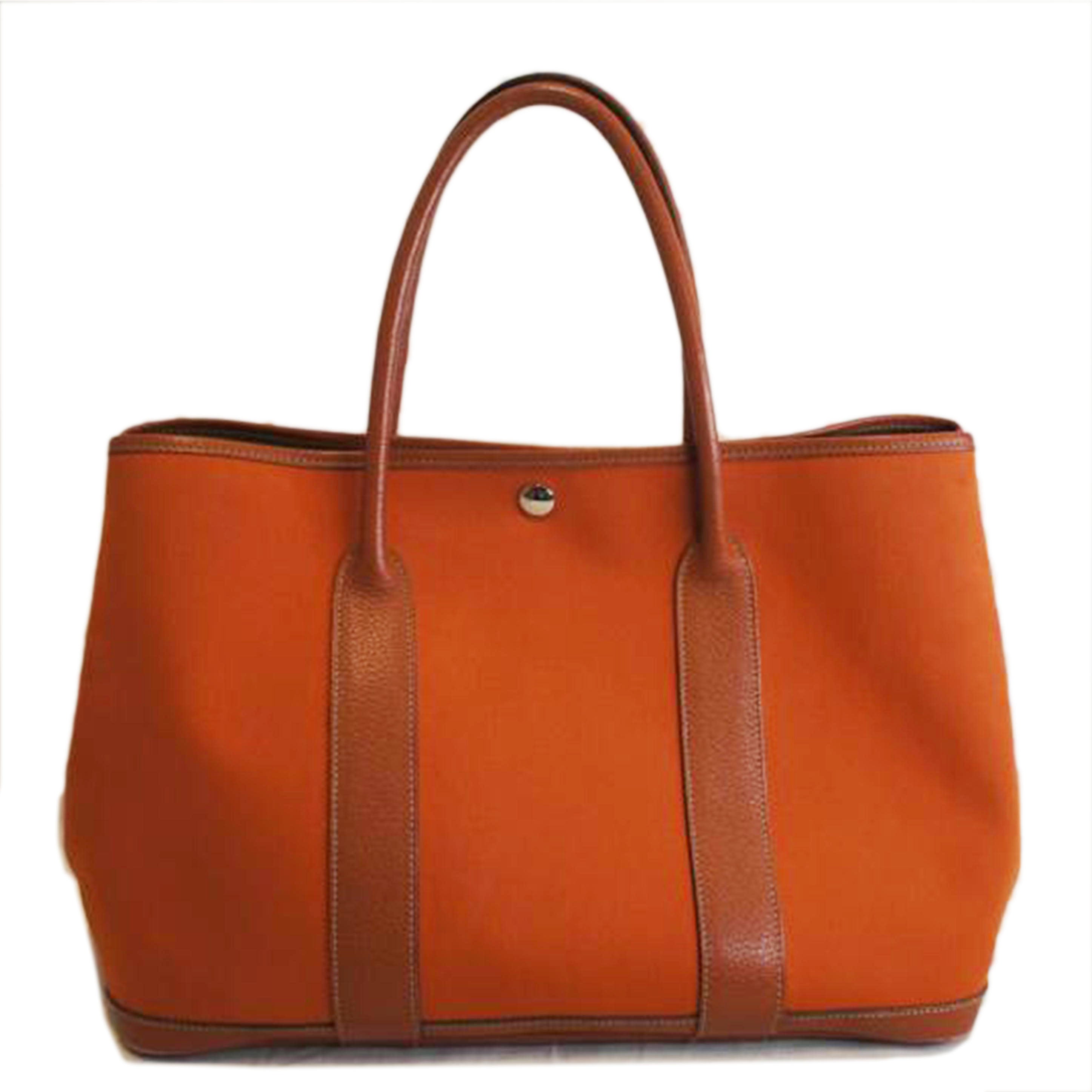 HERMES エルメス/ガーデンパーティーPM/トワルオフィシエ/オレンジ//J □I刻印/Bランク/92