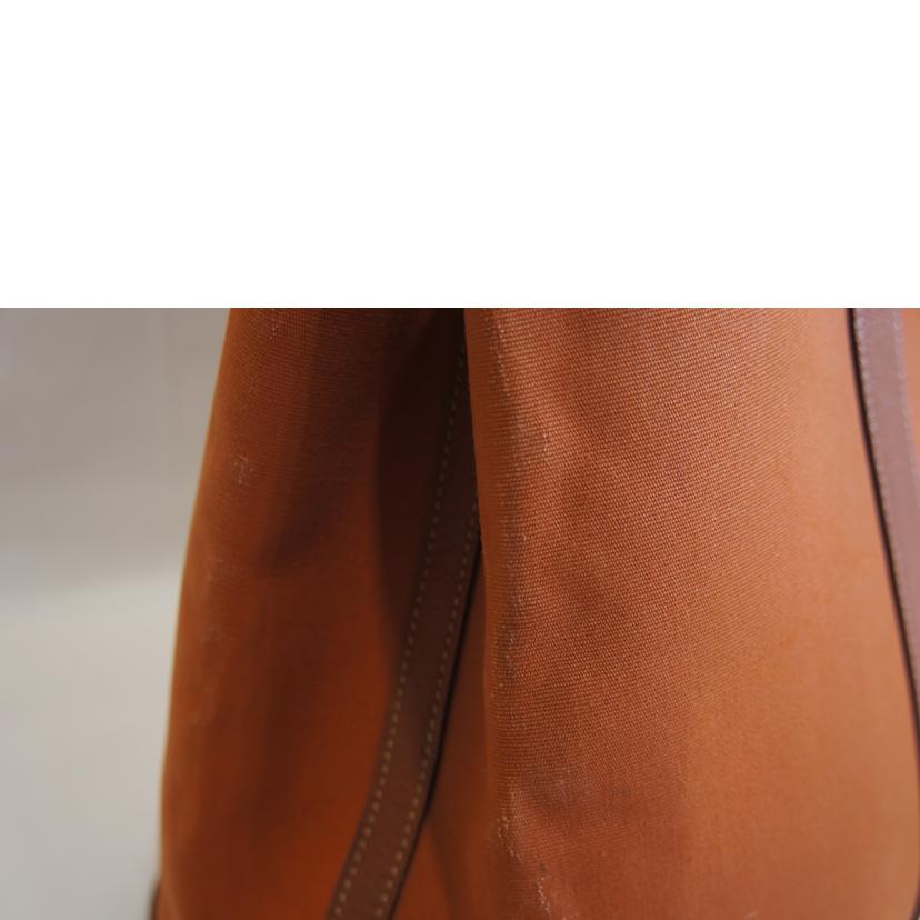 HERMES エルメス/ガーデンパーティーPM/トワルオフィシエ/オレンジ//J □I刻印/Bランク/92