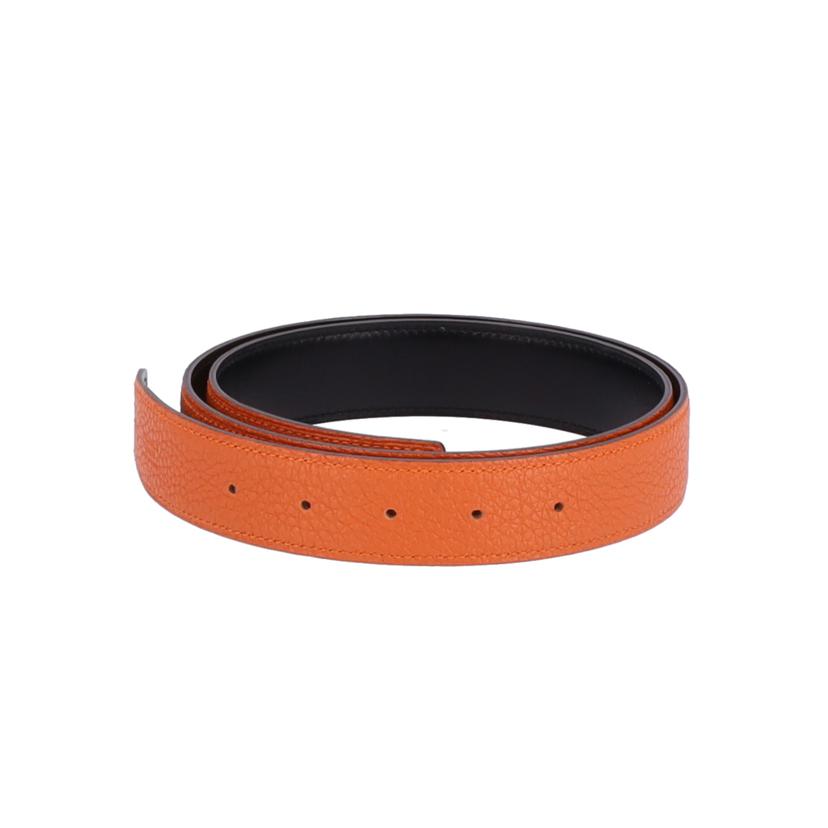 HERMES エルメス/Hベルト・リバーシブル/トゴ/オレンジ×ブラウン/H130404//口O刻印(2011)/Aランク/75