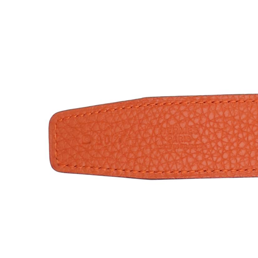 HERMES エルメス/Hベルト・リバーシブル/トゴ/オレンジ×ブラウン/H130404//口O刻印(2011)/Aランク/75