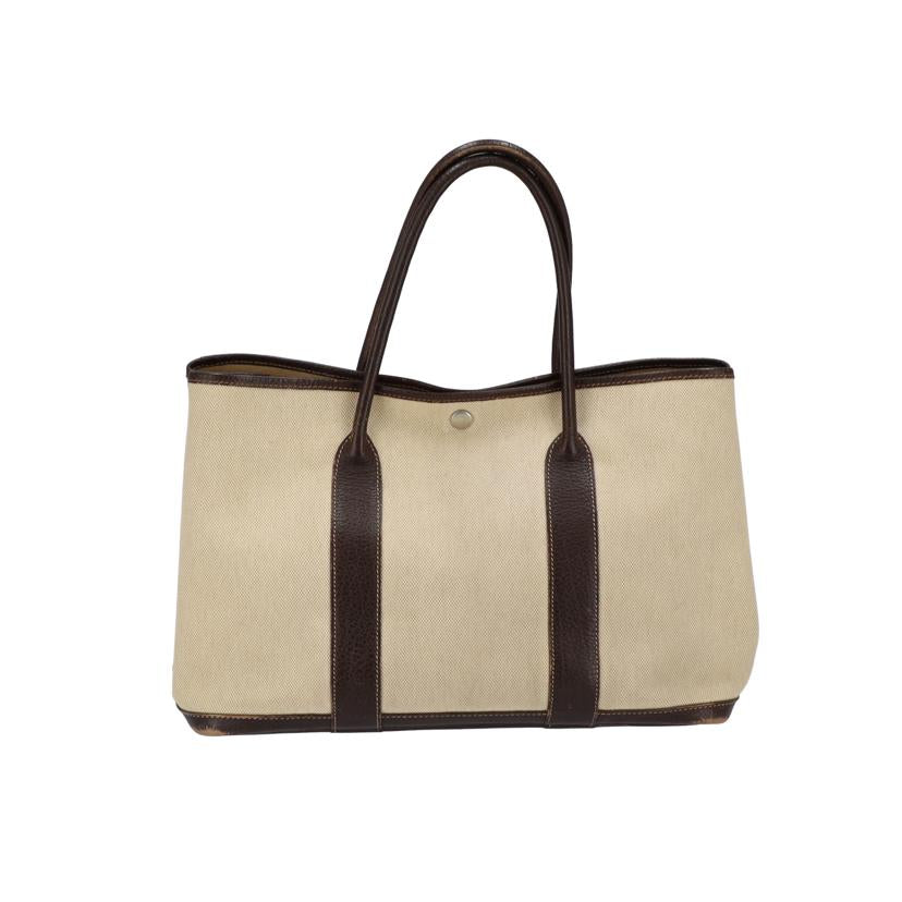 HERMES エルメス/ガーデンパーティーPM/トワルアッシュ×ブッフル//V □G刻印/Bランク/75