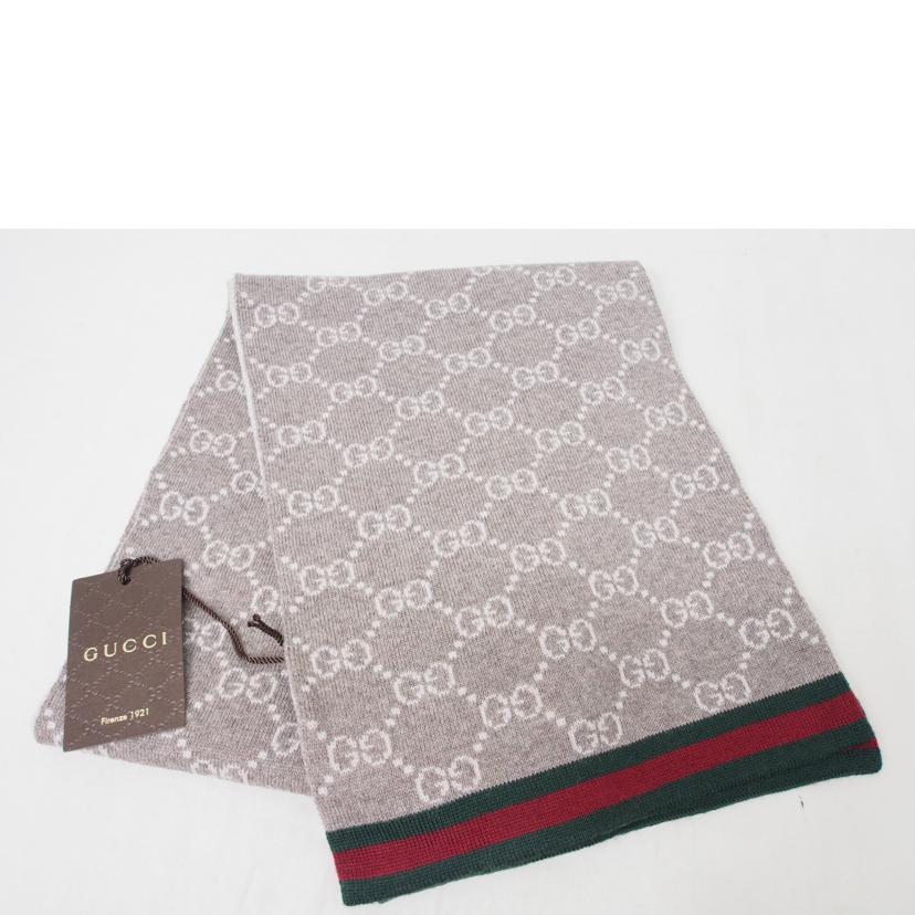 GUCCI グッチ/GG柄/シェリーライン/ウールマフラー//SAランク/78