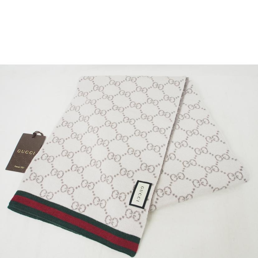 GUCCI グッチ/GG柄/シェリーライン/ウールマフラー//SAランク/78