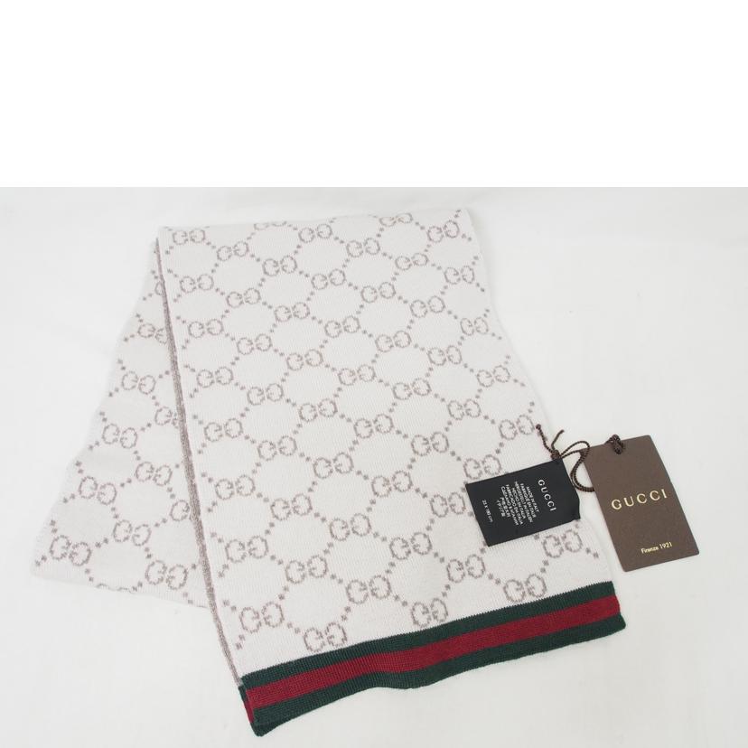 GUCCI グッチ/GG柄/シェリーライン/ウールマフラー//SAランク/78