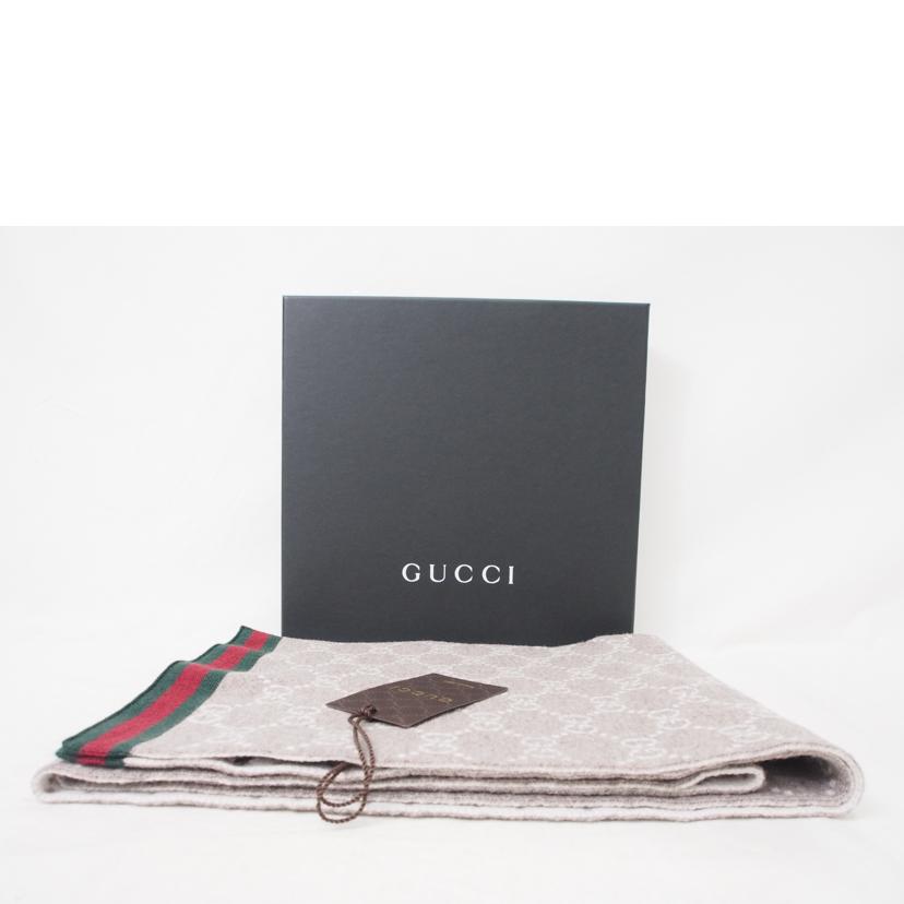 GUCCI グッチ/GG柄/シェリーライン/ウールマフラー//SAランク/78