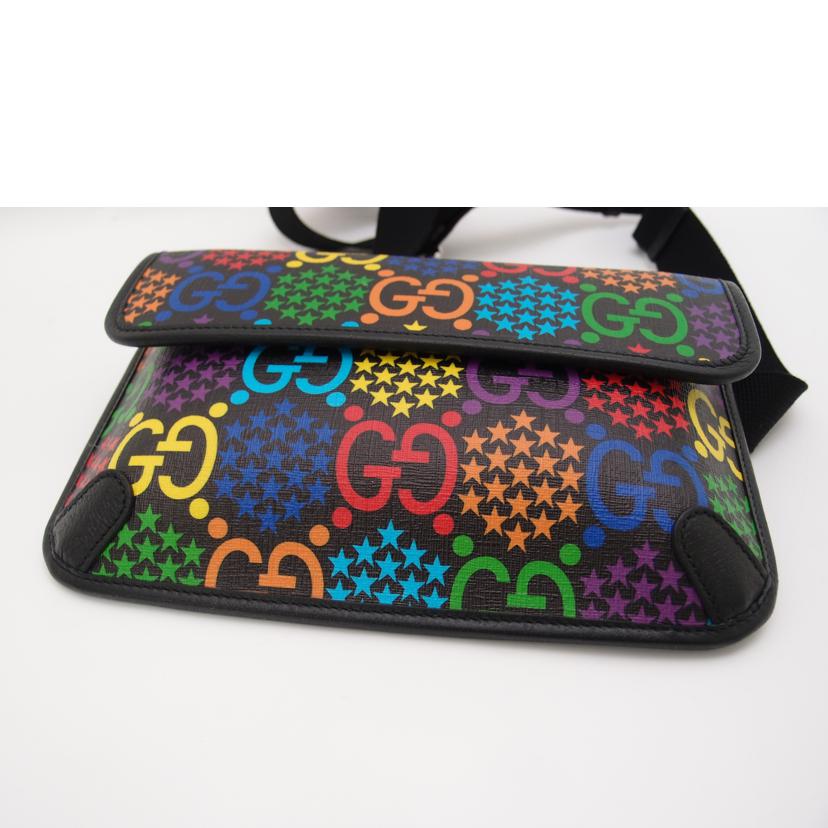 GUCCI グッチ ベルトバッグ ブラック マルチカラー /GGサイケデリック・ボディバッグ/598113//527066/SAランク/69