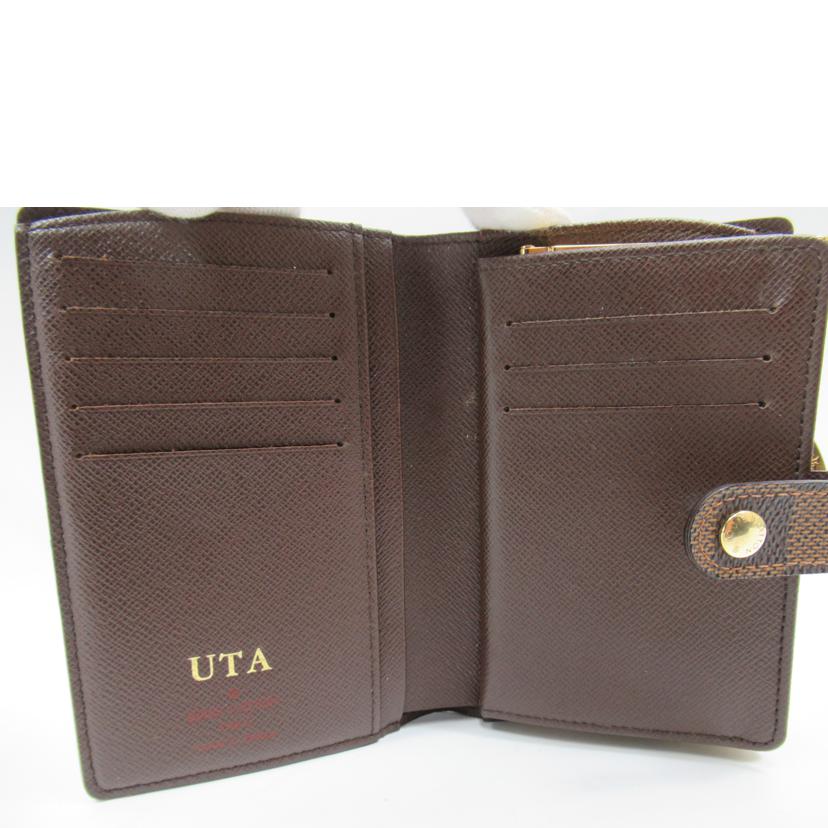 LV/ポルトモネ・ヴィエノワ/ダミエ・エベヌ/N61664//MI5***/Bランク/63