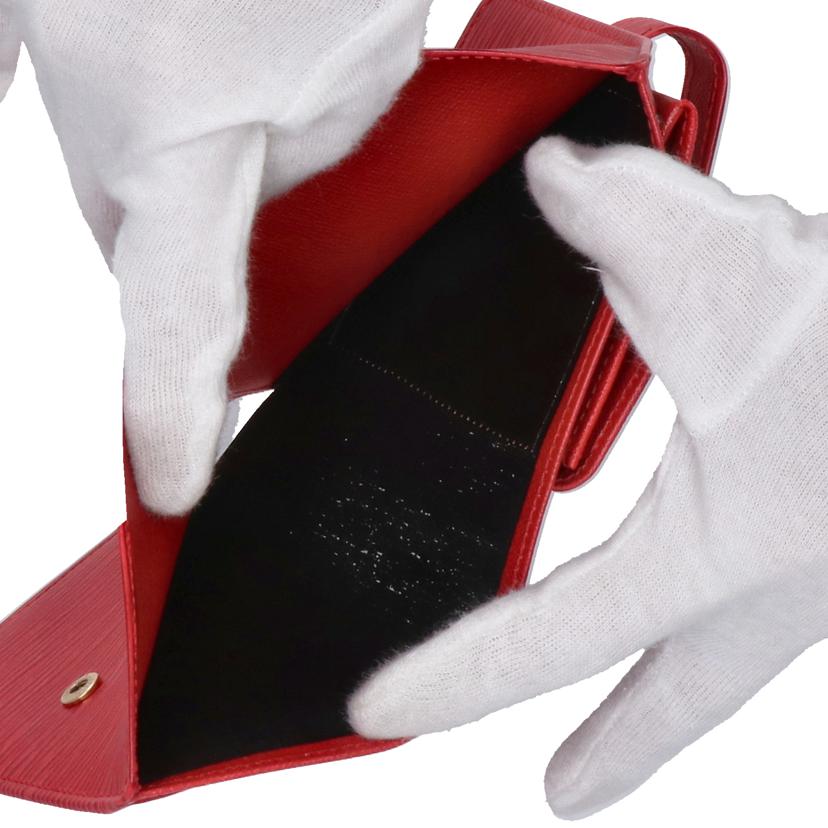 LOUIS VUITTON ルイ・ヴィトン/ポルトビエ・コンパクト/エピ/カスティリアンレッド/M63357//MI0***/ABランク/09