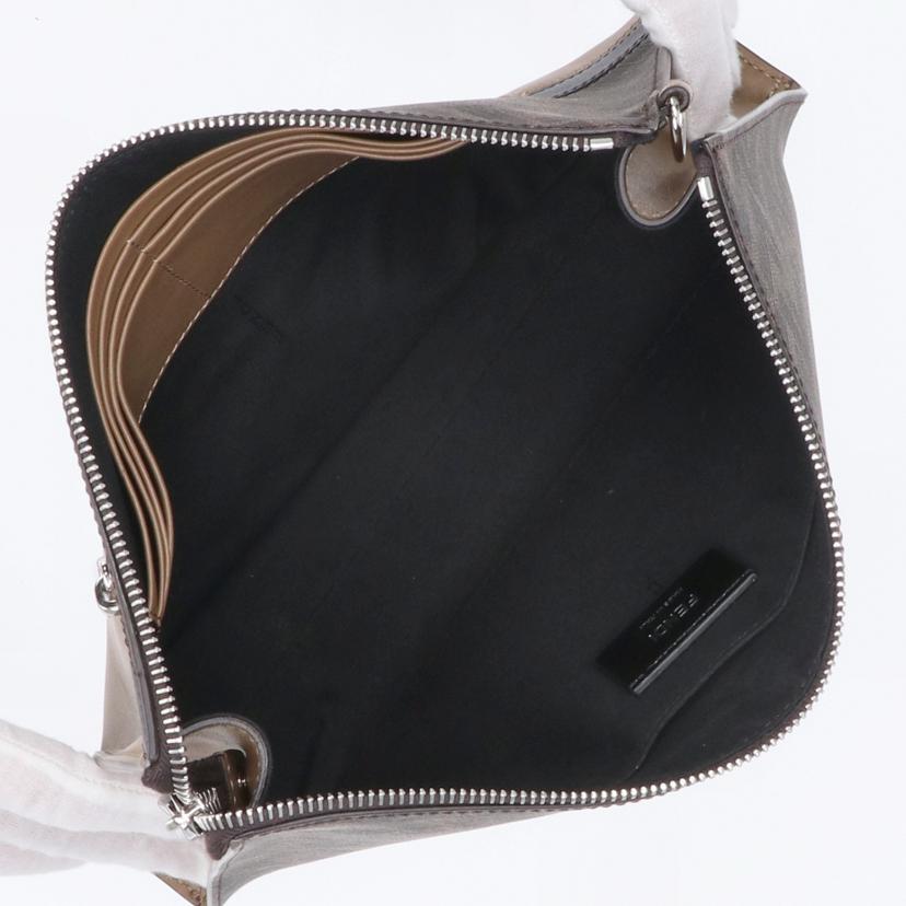 FENDI フェンディ/ダイアゴナルクラッチ/ズッカ×ブラウン/7VA491//AJF**********/Aランク/75