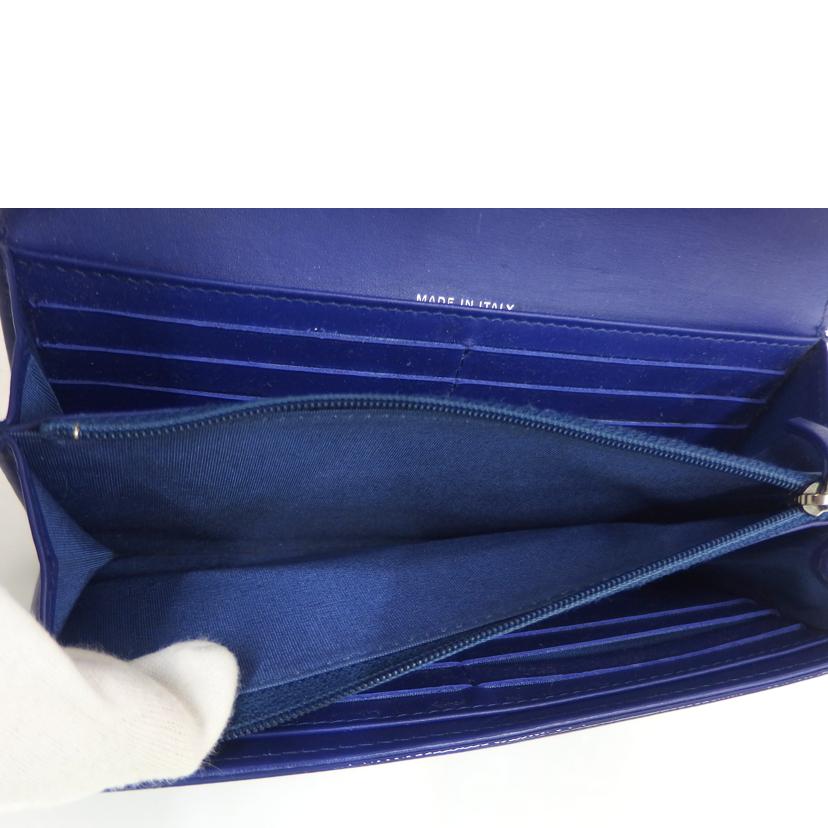 CHANEL シャネル/エナメルフラップ長財布/紫//22174867/Bランク/82