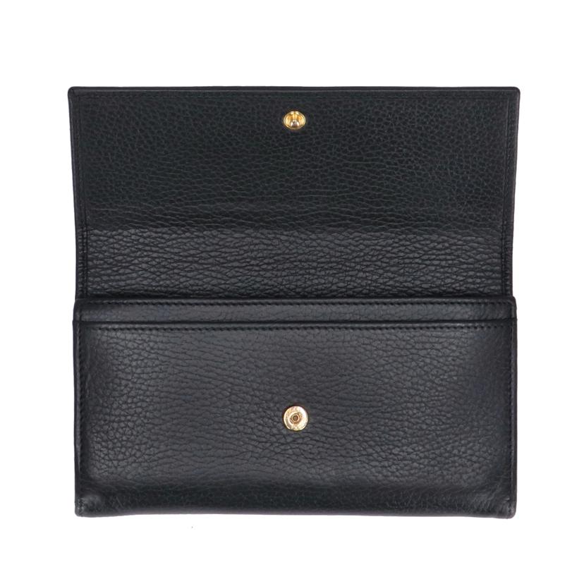 GUCCI グッチ/GGマーモントレザー長財布/ブラック/456116・520981・//ABランク/85