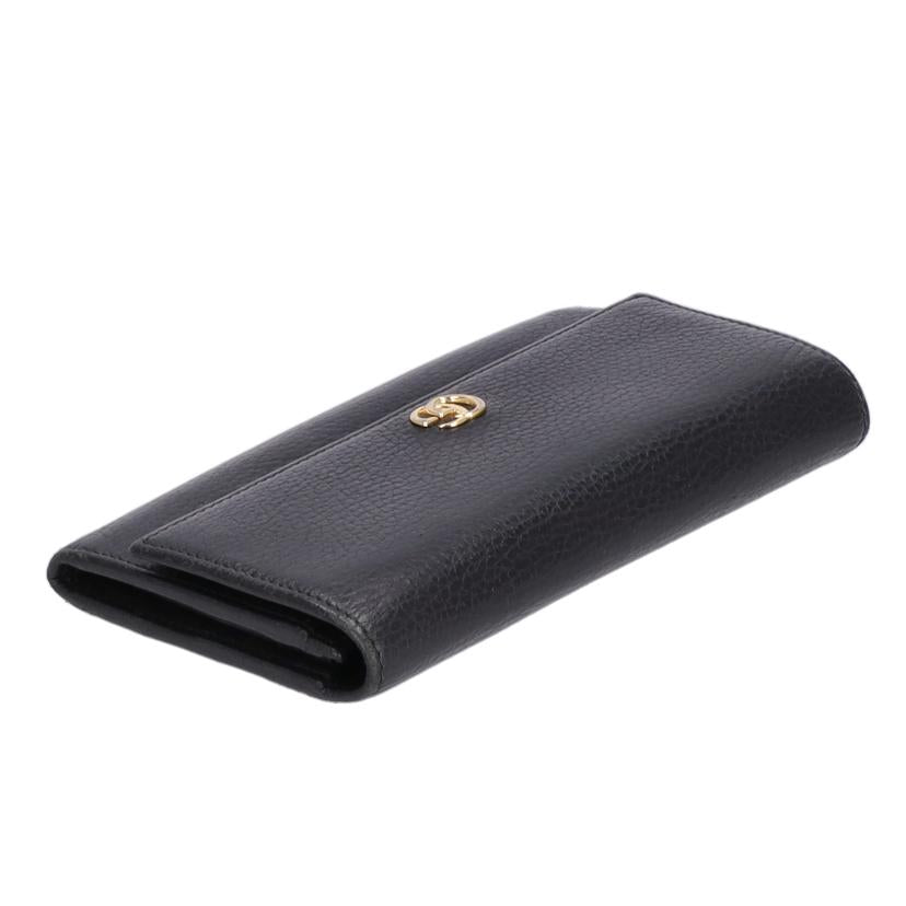 GUCCI グッチ/GGマーモントレザー長財布/ブラック/456116・520981・//ABランク/85