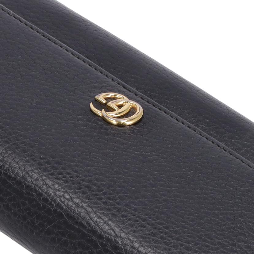 GUCCI グッチ/GGマーモントレザー長財布/ブラック/456116・520981・//ABランク/85