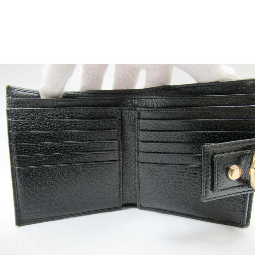 GUCCI/Wホック財布/GGキャンバス/141411//218*/Bランク/63